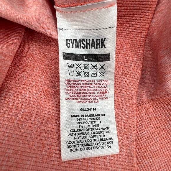 Gymshark Orange Adapt Marl Seamless Leggings Size Large Women's - Picture 3 of 8